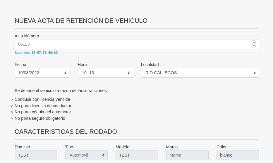 [Alta de Retencion]