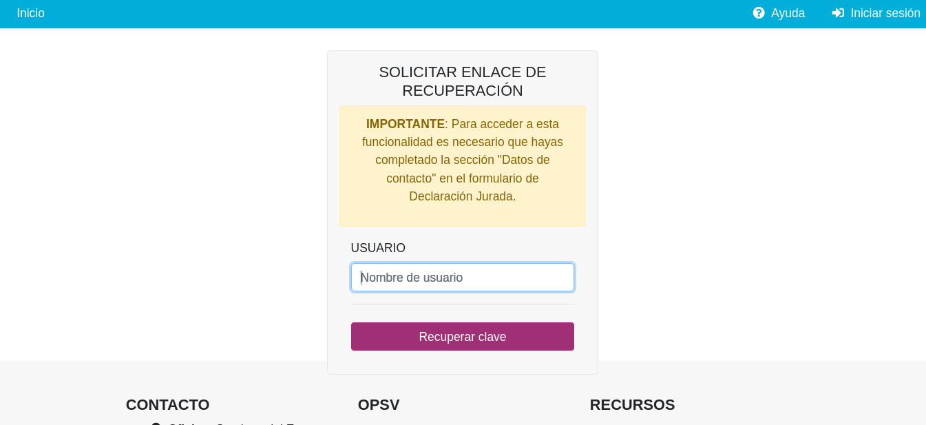 [Recuperar contraseña]